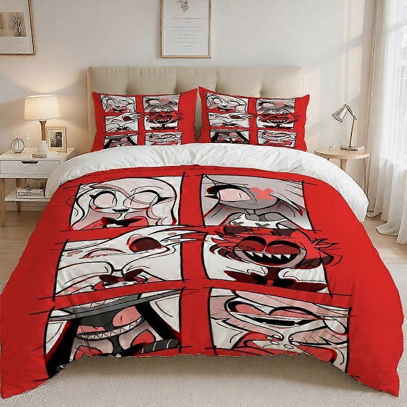 Hell Hotel Fan Art Printed Bedding Set  Soft Comfortable