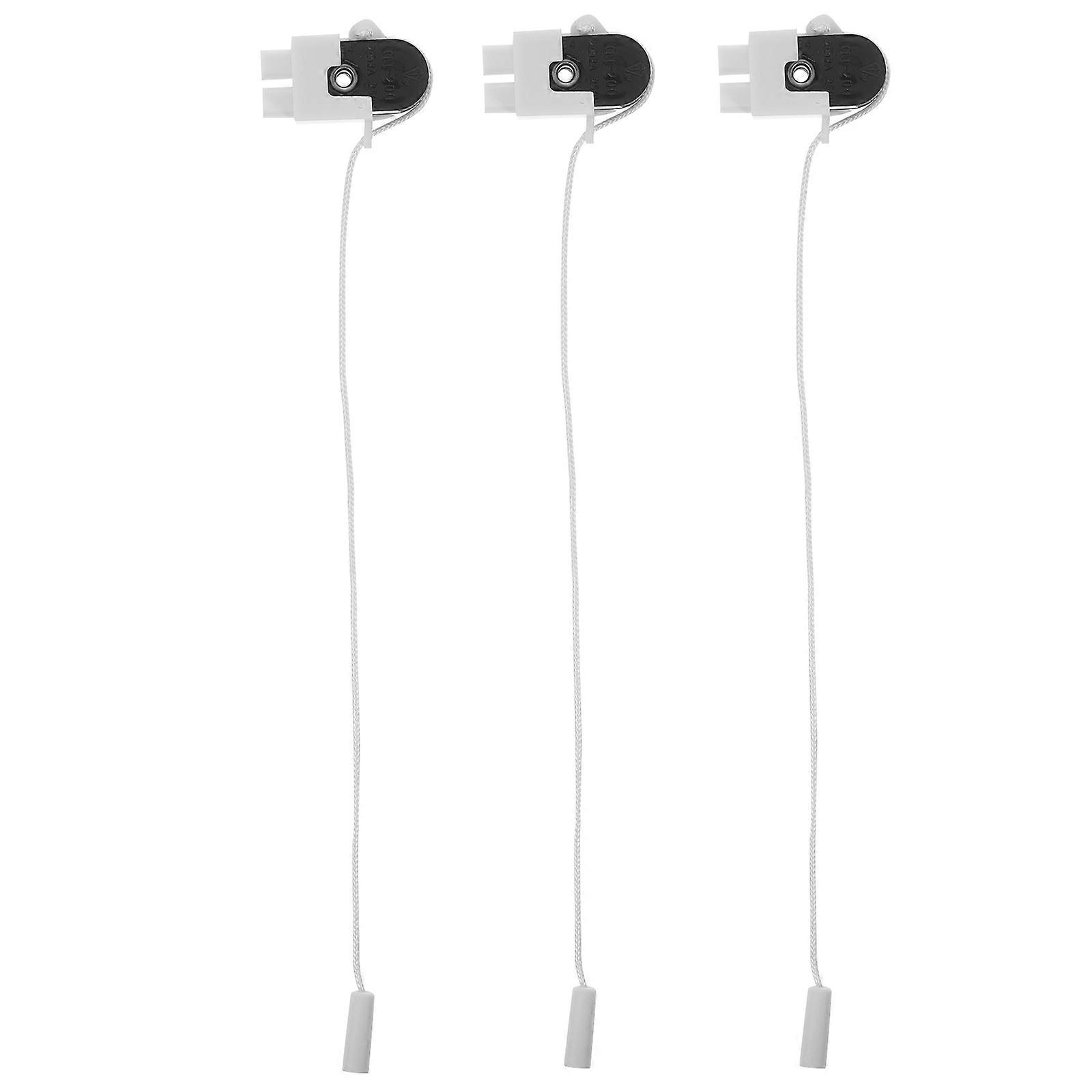 Bathroom Light Pull Cord Handle Single Pull Lamp Chandelier For Home Use Wall Lighting Control 3Pcs