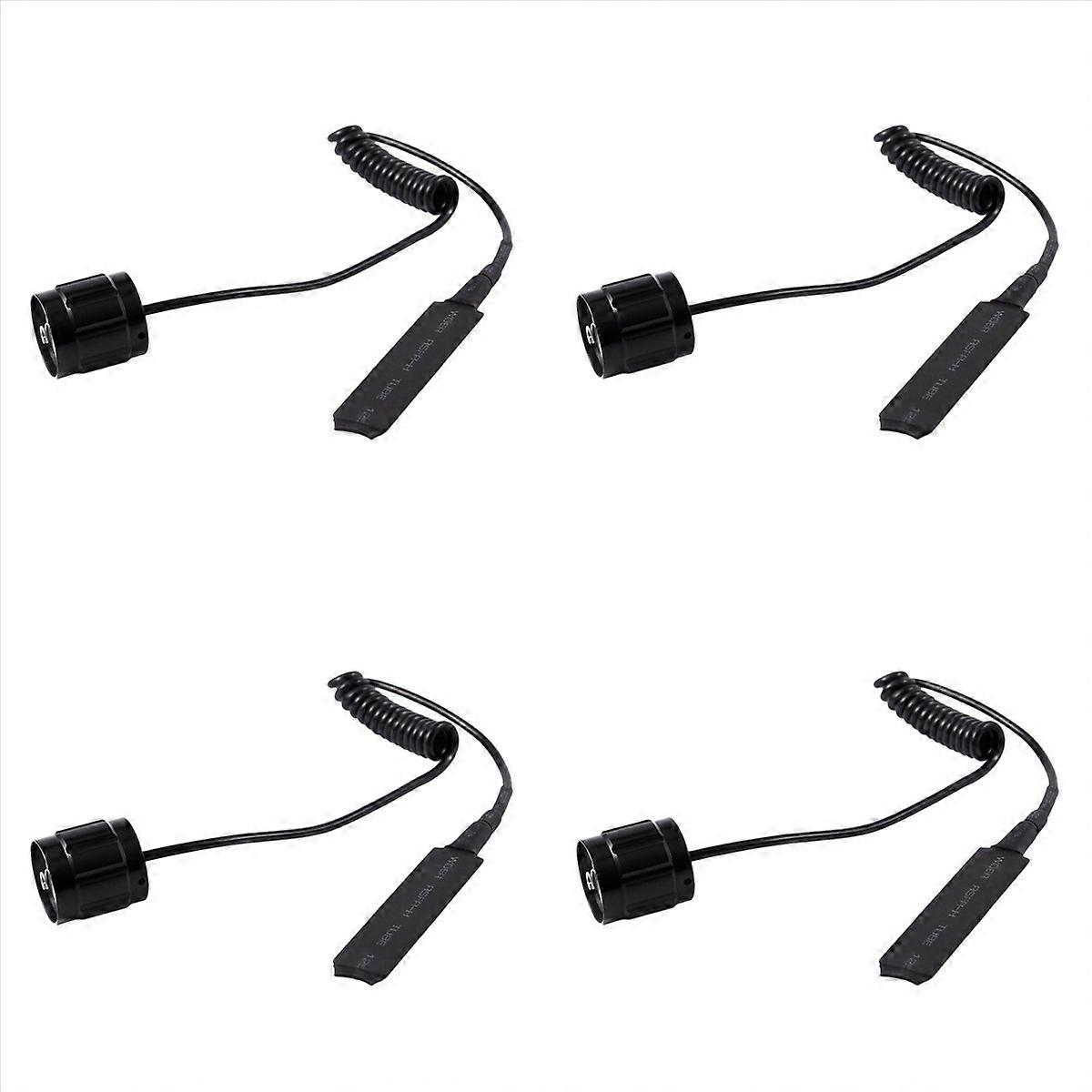 4X Cable Switch Remote Switch Push Button for 501B LED Headlight Flashlight Lamp
