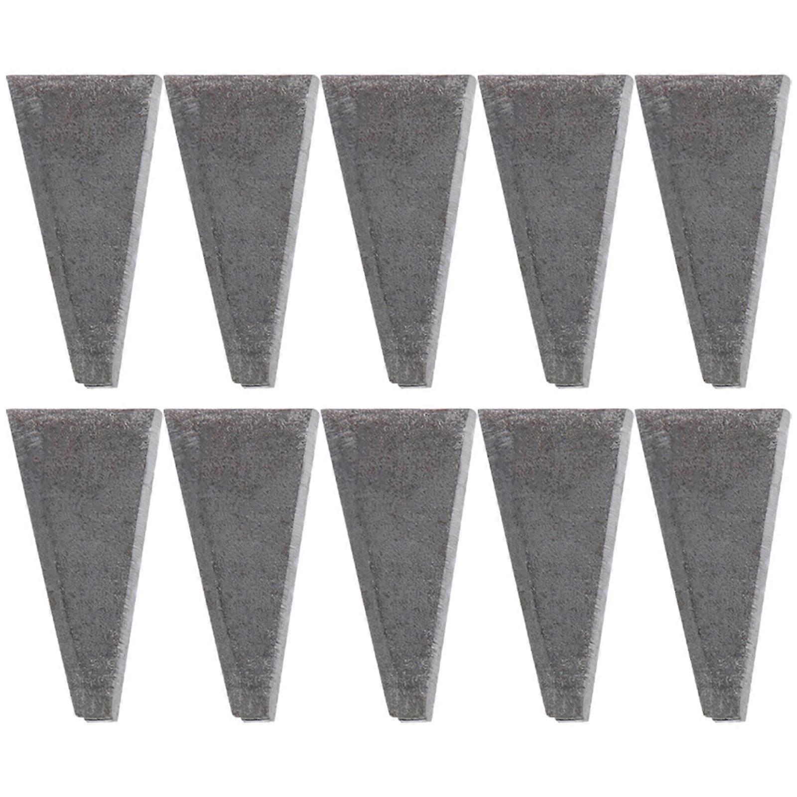 Wedge Carbon Steel Tool Fixing Accessory For Carpentry Triangle Shape 10Pcs