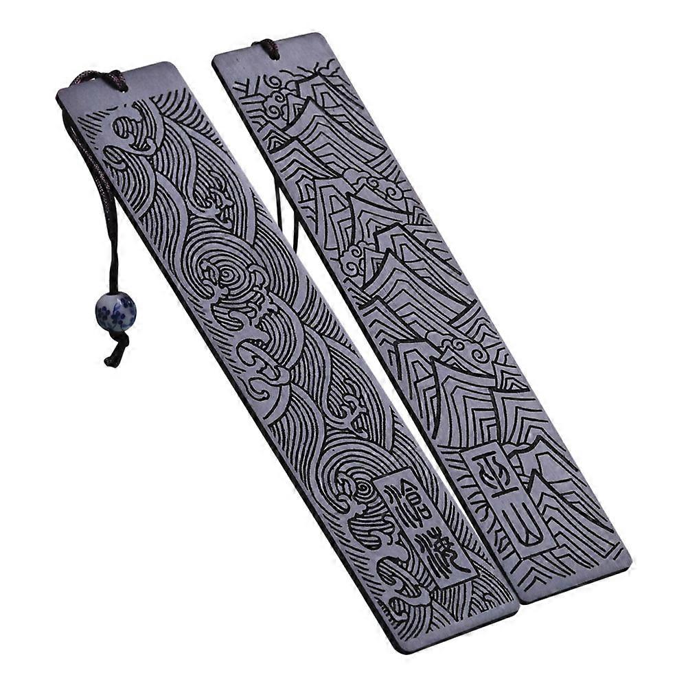 Rectangular Wood Bookmark For Book Lovers Home Office School 8 Pcs Decoration