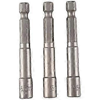 65mm Length 5.5mm Hex Socket Driver Bit Magnetic Bit 3 Pcs