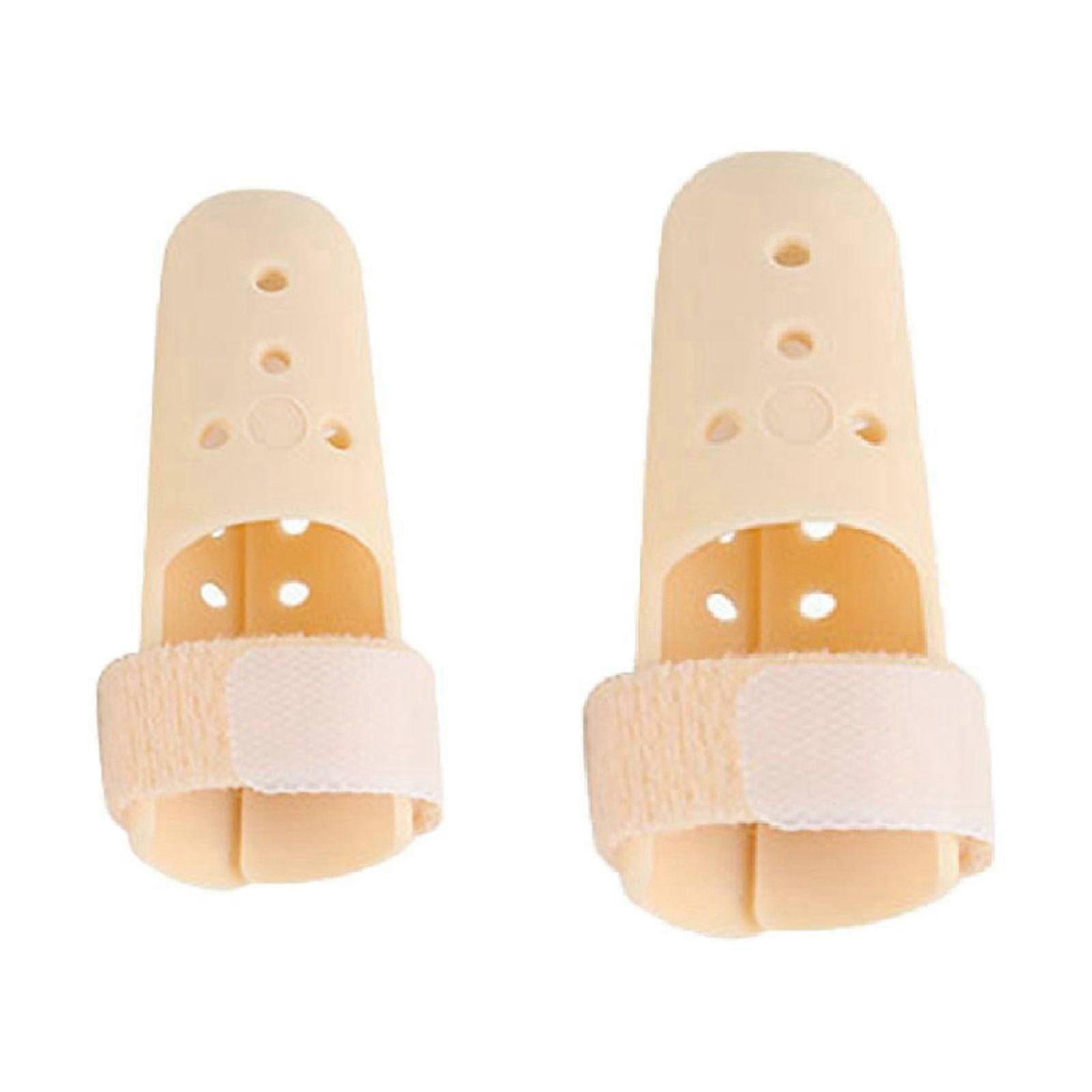 2Pcs Plastic Finger Splint Brace Splint Mallet Splint
