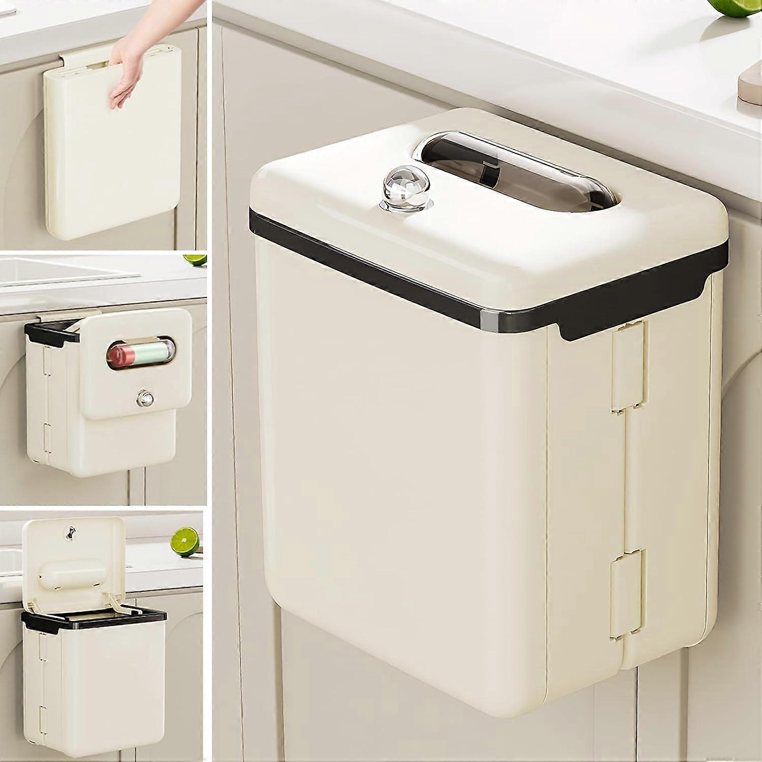 Wall-Mounted Kitchen Trash Can