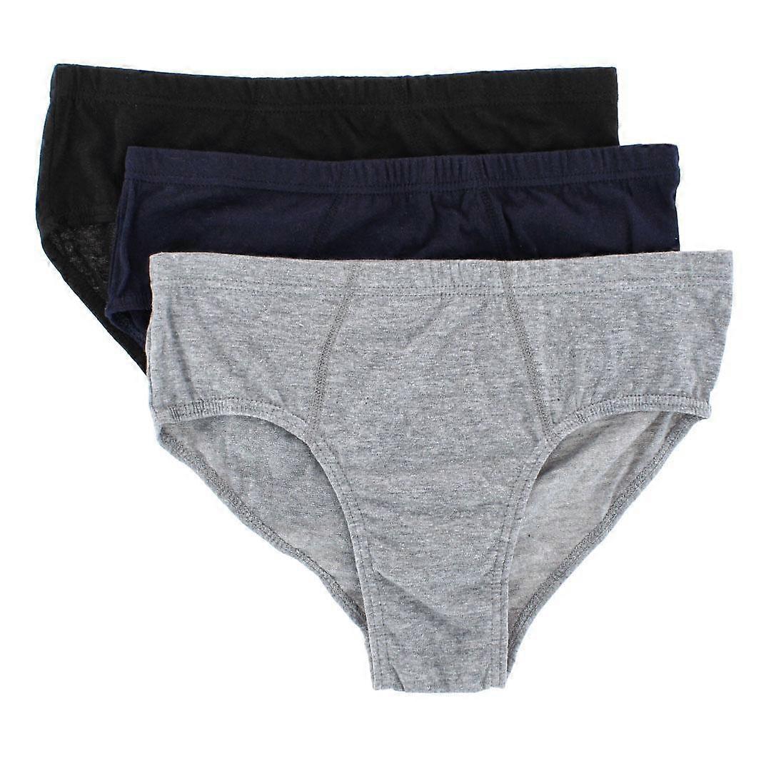 Knocker  Plain Color Bikini Briefs (3 Pack) (Men)