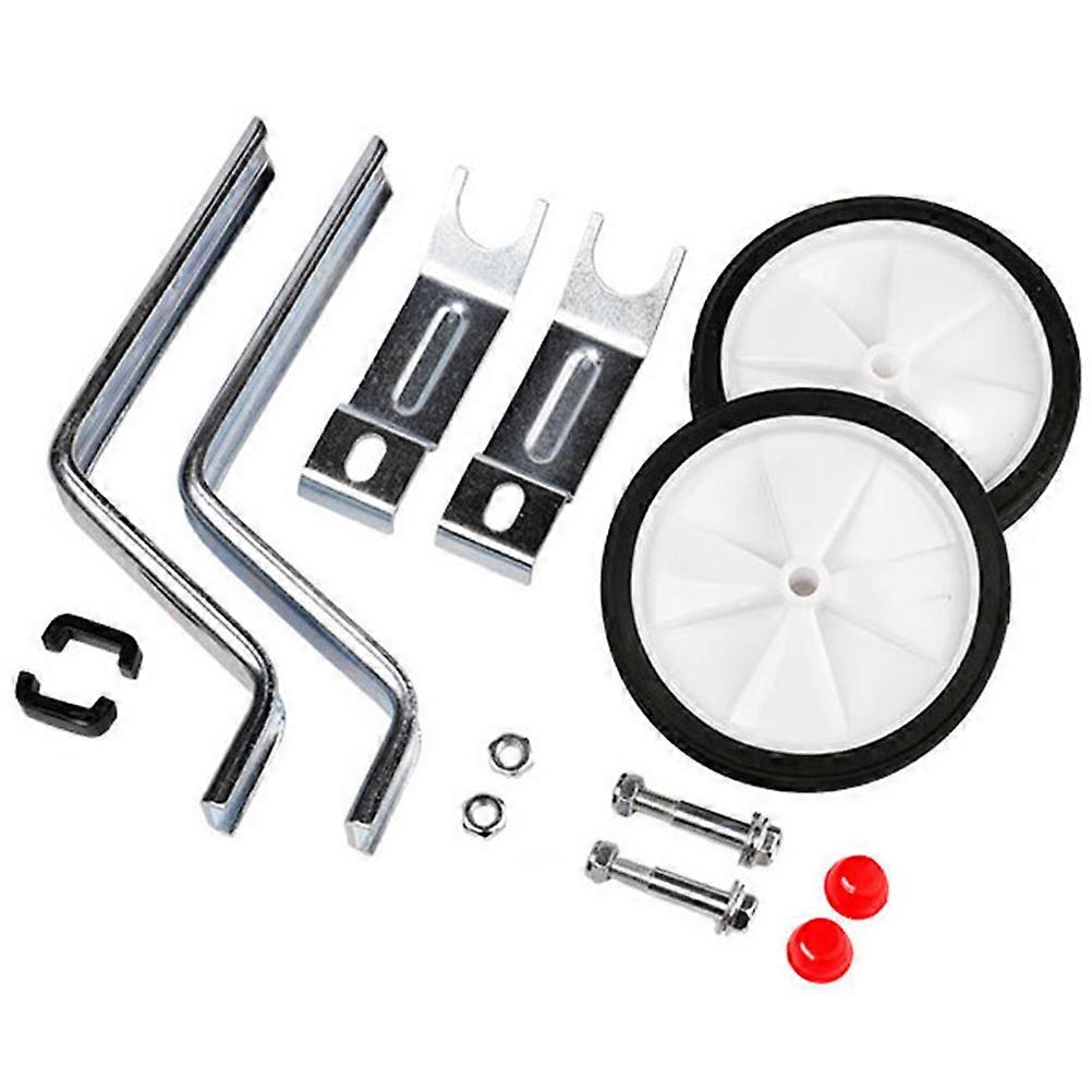 Silver Auxiliary Wheels for Bikes 1Set Replaceable Training Wheels Professional