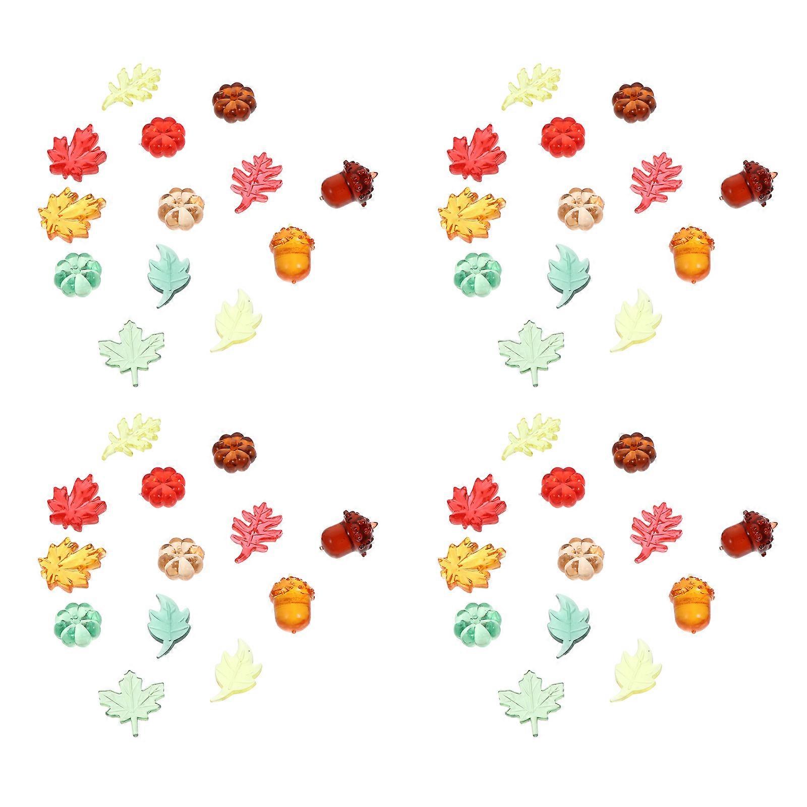 Thanksgiving Day Decorations Pumpkin Maple Leaf Set for Party Props 1Set