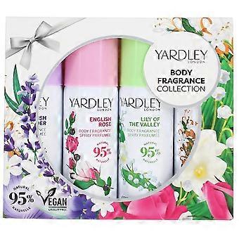 Yardley Body Spray Collection Set 4pcs (4 x 50ml)