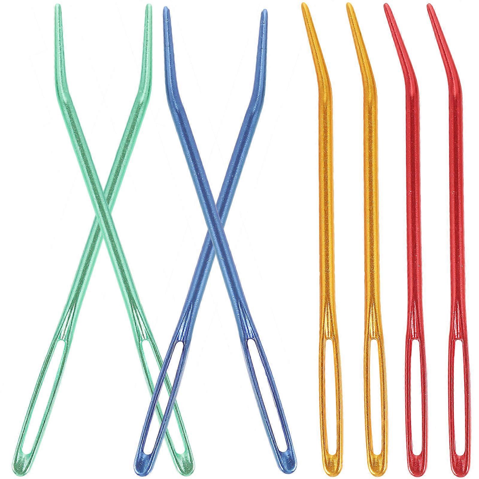 8pcs Convenient Yarn Needles Multi-function Darning Needles Large-Eye Blunt Needles