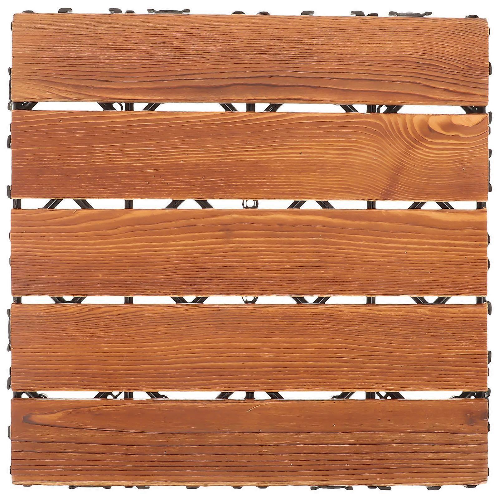 Balkong Deck Tile Patio Deck Tile Utendørs gulv Dekor Multipurpose Interlocking Tile