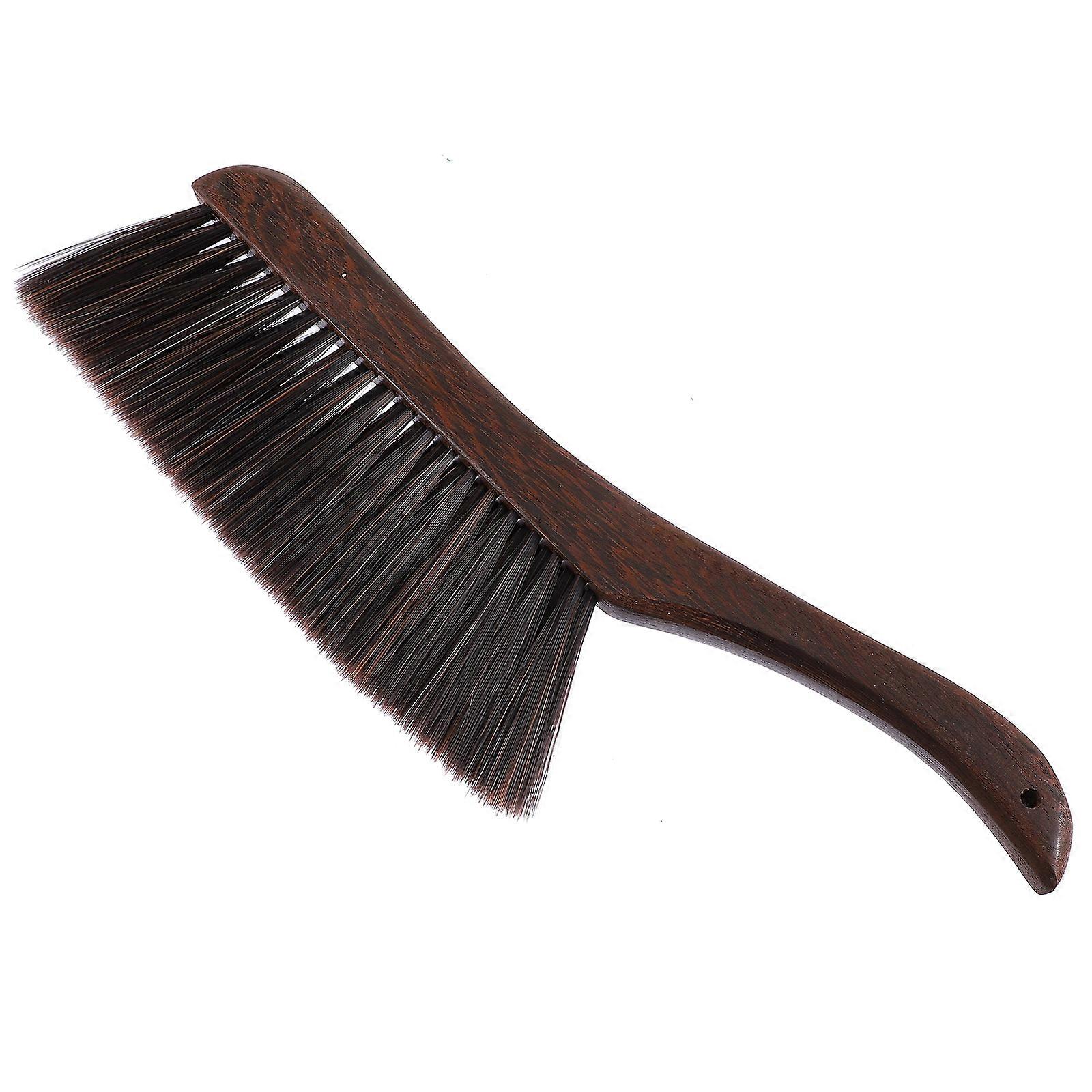 1pc Household Clothes Brush Useful Cleaning Duster Solid Wood Bed Brush