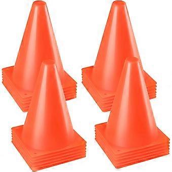 7 inch oranje kegels, voetbalkegels, behendigheidsveldmarkeringskegels voor sporttraining, oefeningen, buitenactiviteiten, bouwthemafeestdecoraties