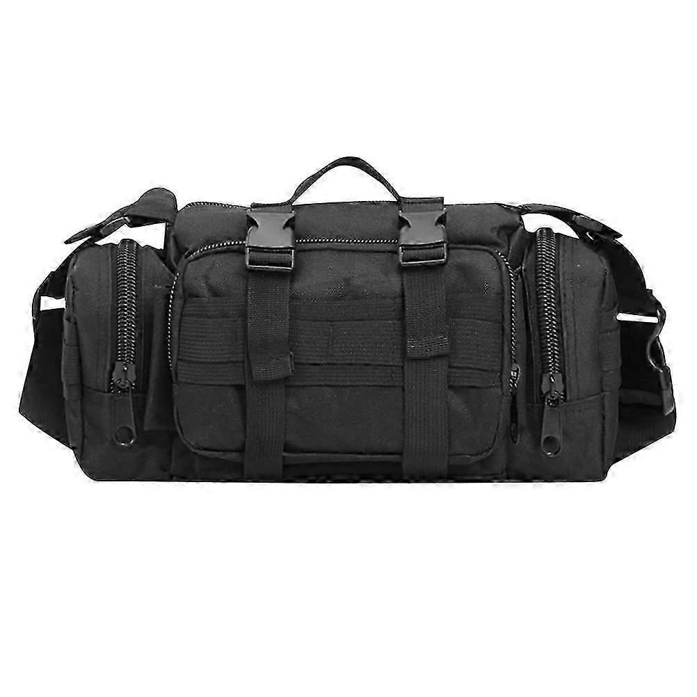 Black Multi-Function Waist Bag Outdoor Accessory for Storage Use