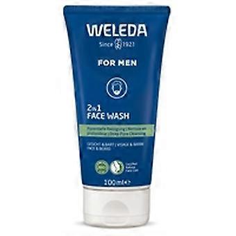 2 in 1 face and beard cleansing gel for men 100 ml of gel