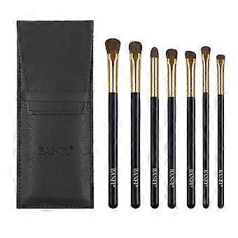 7pcs Pennelli Per Il Trucco 100% Naturale Animale Cavallo Pony Capelli Trucco Occhi Pennello Set JE07PY