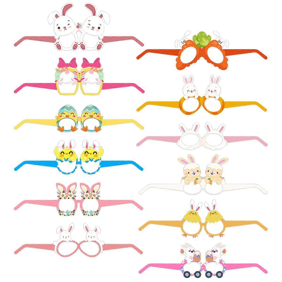 Easter Bunny & Chick Party Paper Glasses Set
