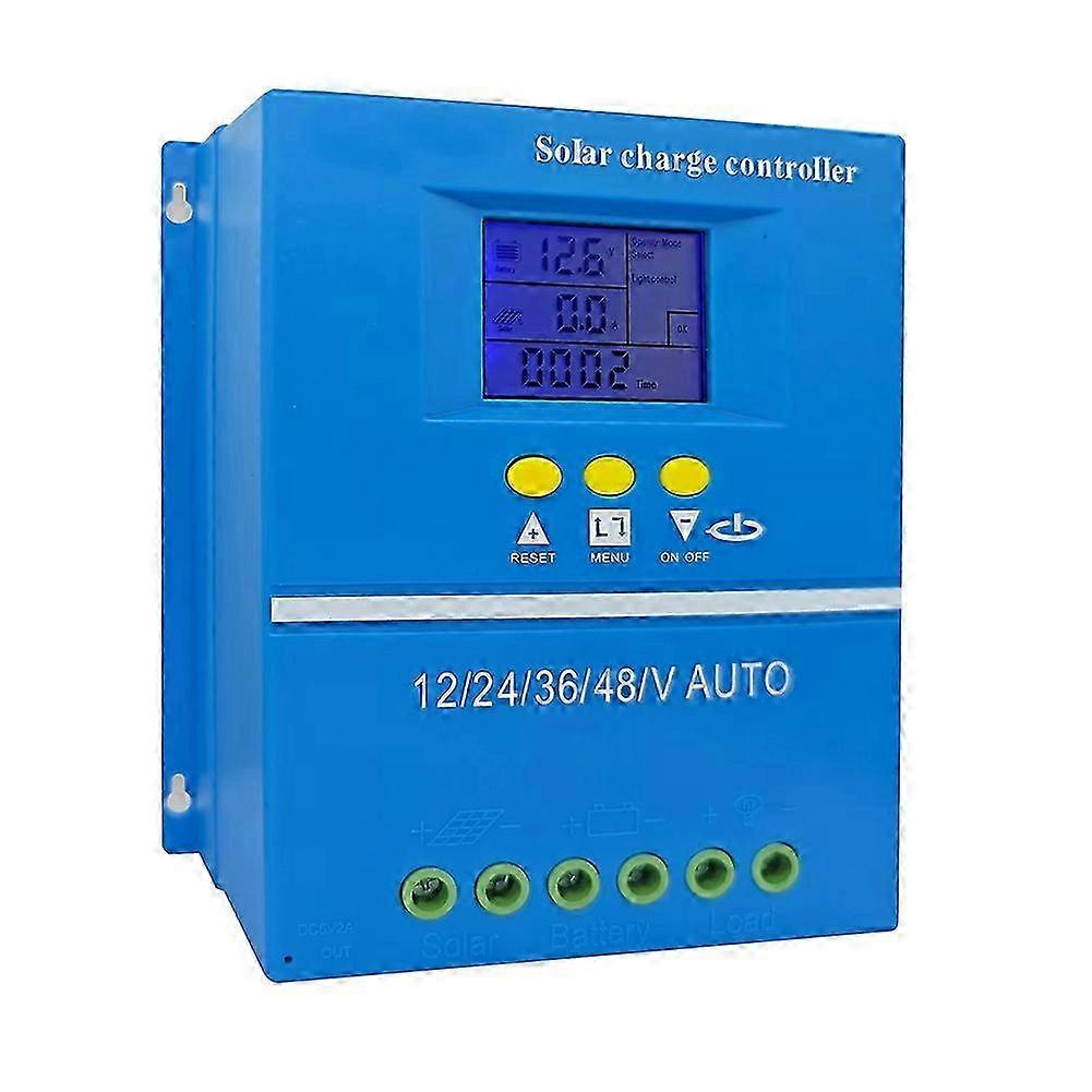 100A Solar Charge Controller 12V 24V 36V 48V Multi-Battery LCD Display