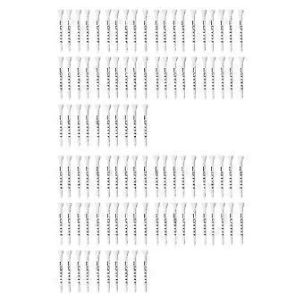 100pcs Professional Golf 83mm Weiß Golf Holz Tees Zubehör Golf Training Hilfen