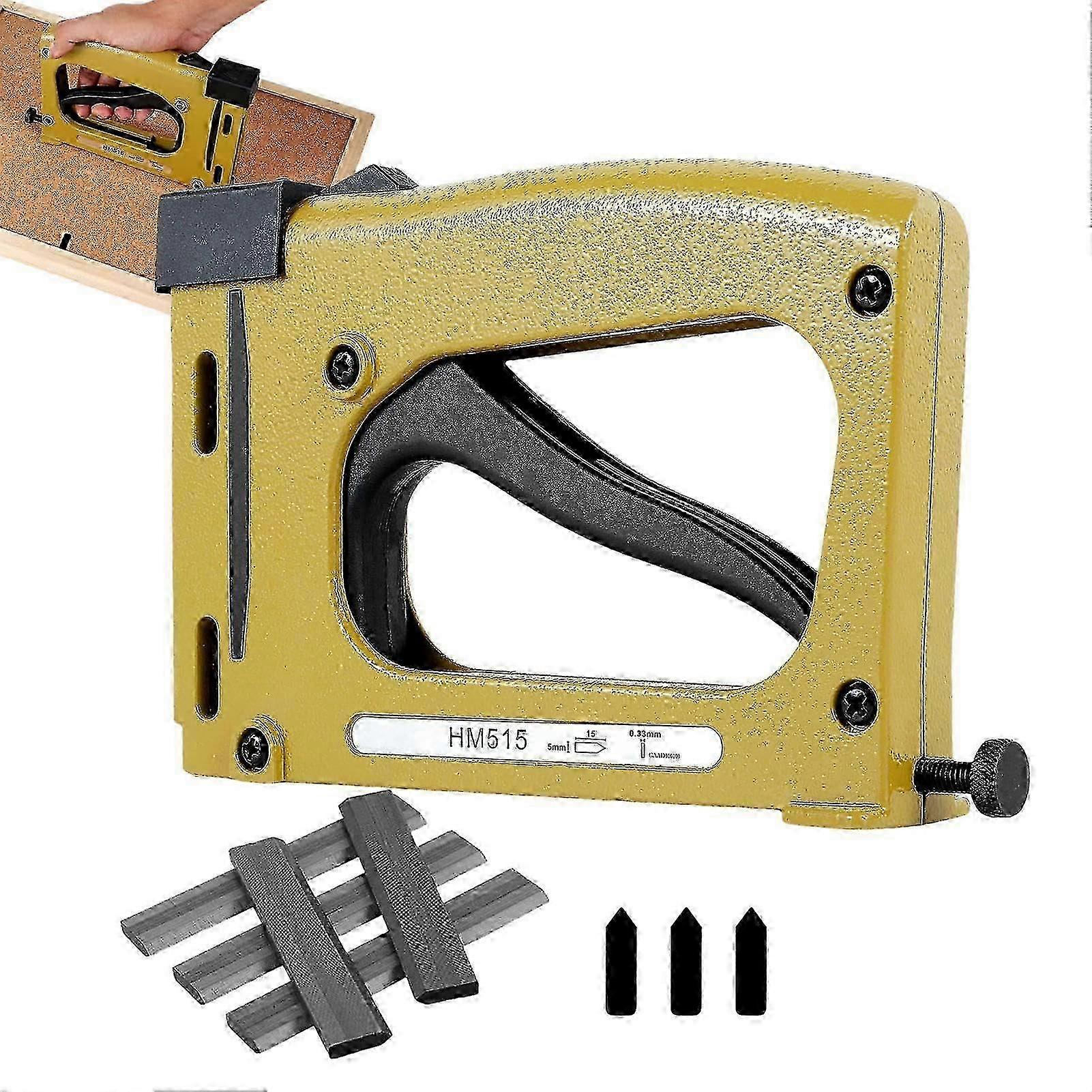 25-26 Picture Frame Stapler with Adjustable Dot Screwdriver, Manual Framing Tool for Backboards, Includes 1000 Points