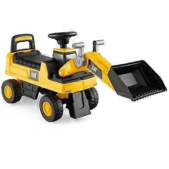 Children's seat excavator with storage space under the seat & adjustable bucket for 1-3 year olds