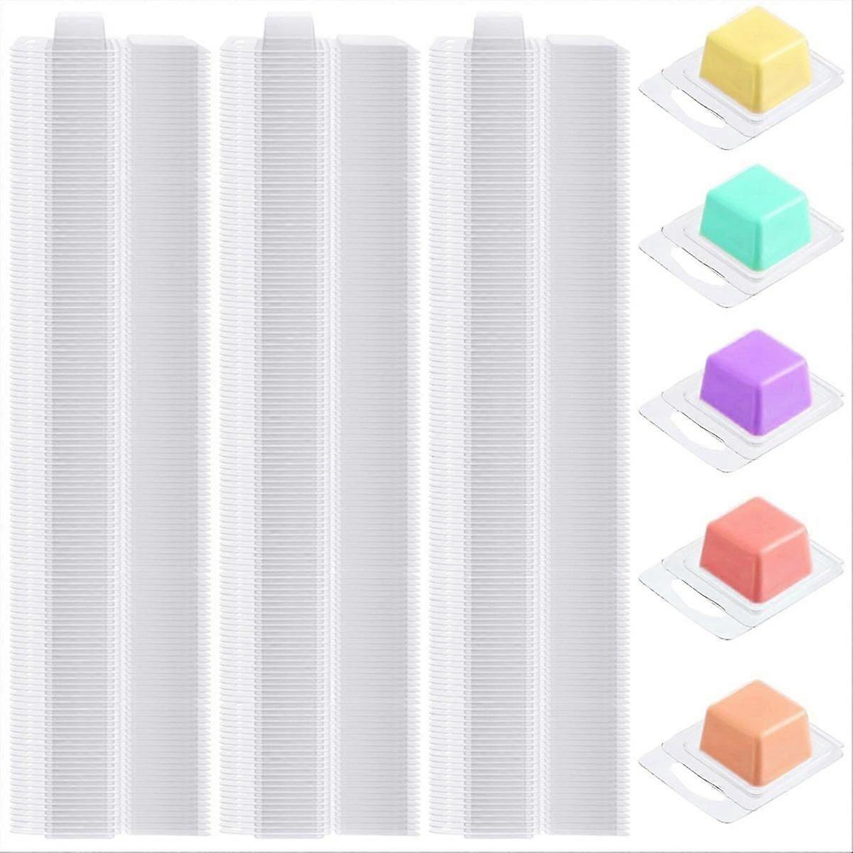 Wax Melt Clamshells Mold,Clear Empty Plastic Wax Melt Containers