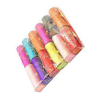 Vintage Lipstick Box with Mirror for Portable Storage 60Pcs Cloth Cases