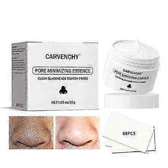 Blackhead Remover Peel Off Mask With Pore Minimizin Essence, 60pcs Nose Strips, Blackhead Mask Pore Strips Deep Cleansing Blackheads Tighten Pores