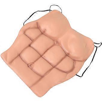 Fake Abs: Realistisches Fake Muskelbrust Kostüm für Männer - Leichte Cosplay Requisite für Halloween Party und Fancy Dress Events