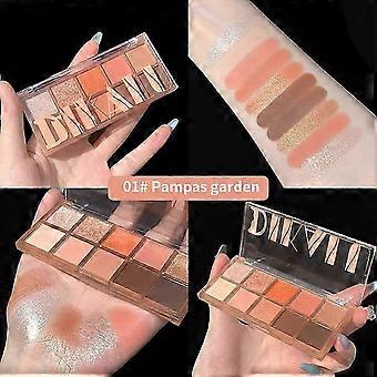 10 Color Eyeshadow Palette Pearly Matte Autumn And Winter Refreshing Eye Makeup Cute