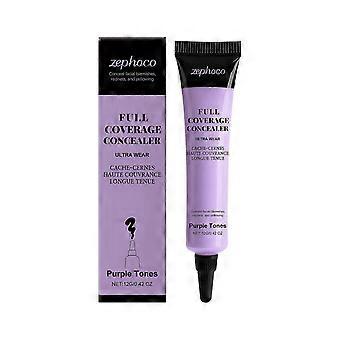 Zephoco Light Makeup Color-Correcting Concealer (Purple Tone) Natural, Smooth, Refreshing, Moist Daily Concealer