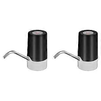 Cordless Water Table Pump 2X with Silicone Hose Stainless Steel Outlet for Toddler Water Game Toy