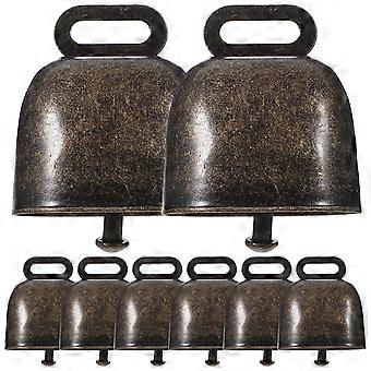 Pet Bells Vintage Design Christmas Bell Ornaments Iron Hanging Bells for Decor 12Pcs