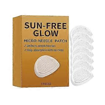 Sun Free Glow Micro-Needle Tanning Patches - Enjoy a Fast Tan Indoors, 7pcs/Box