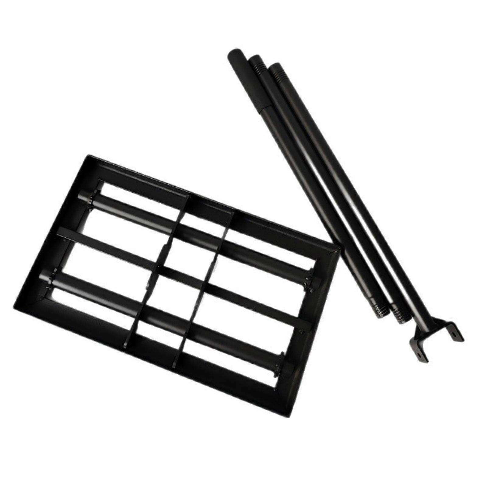 Lawn Leveling Rake Three-Section Yard Leveling Rake Long Handle for Golf Course