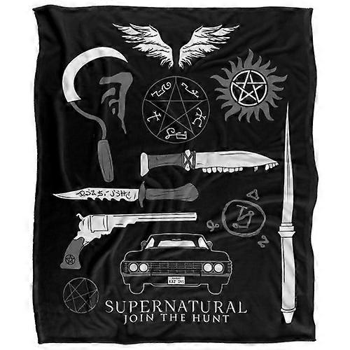 Supernatural Icons Soft Touch Blanket