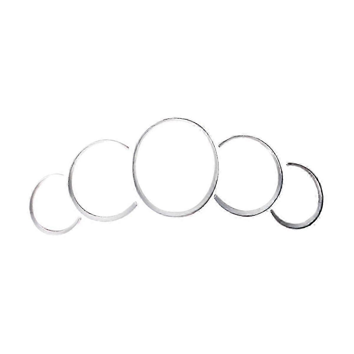 Silver ABS Instrument Panel Decor Trims Compatible with 911 Dashboard