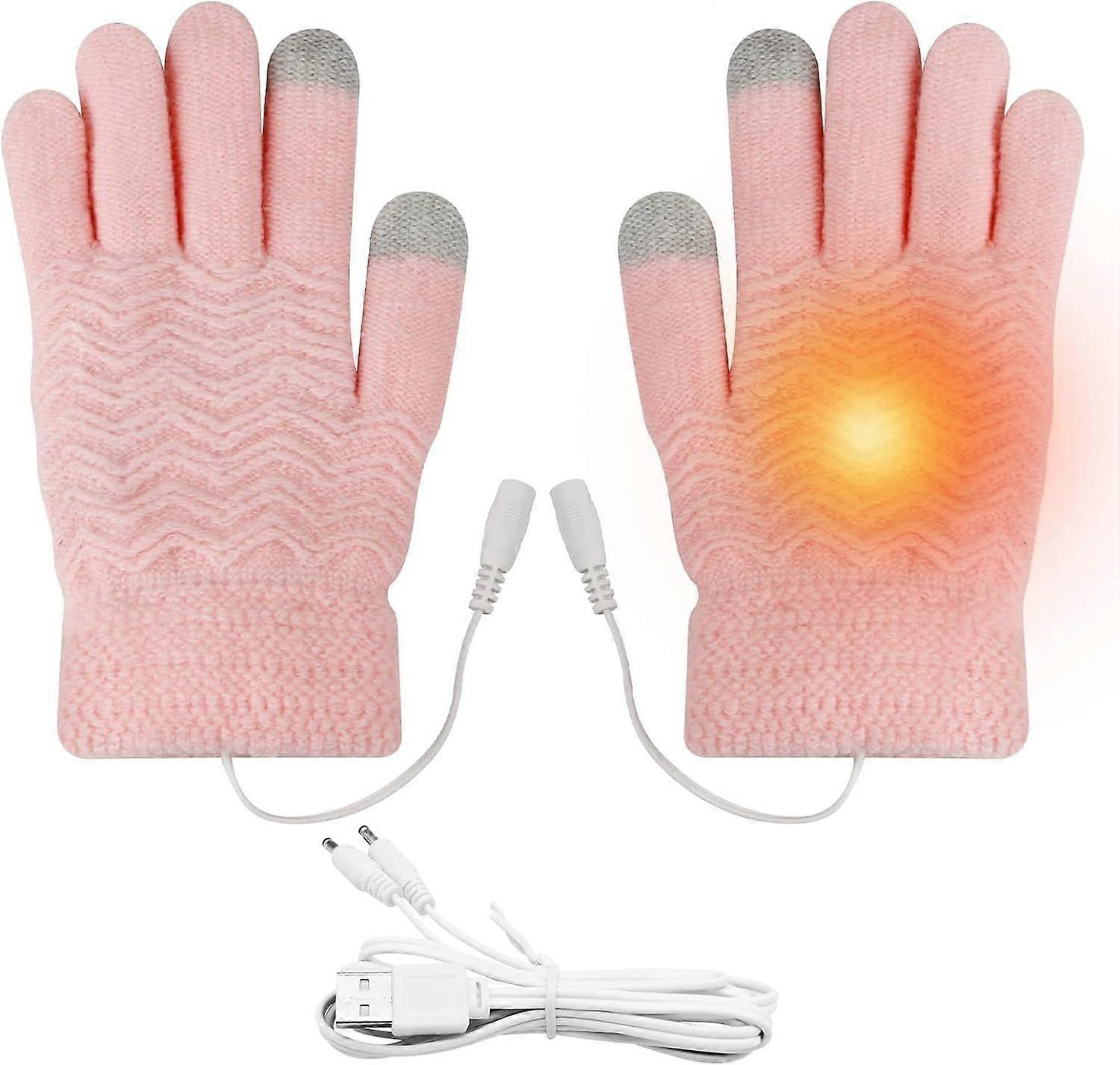 Double-Sided Heating USB Heated Mitten Gloves for Indoor Work