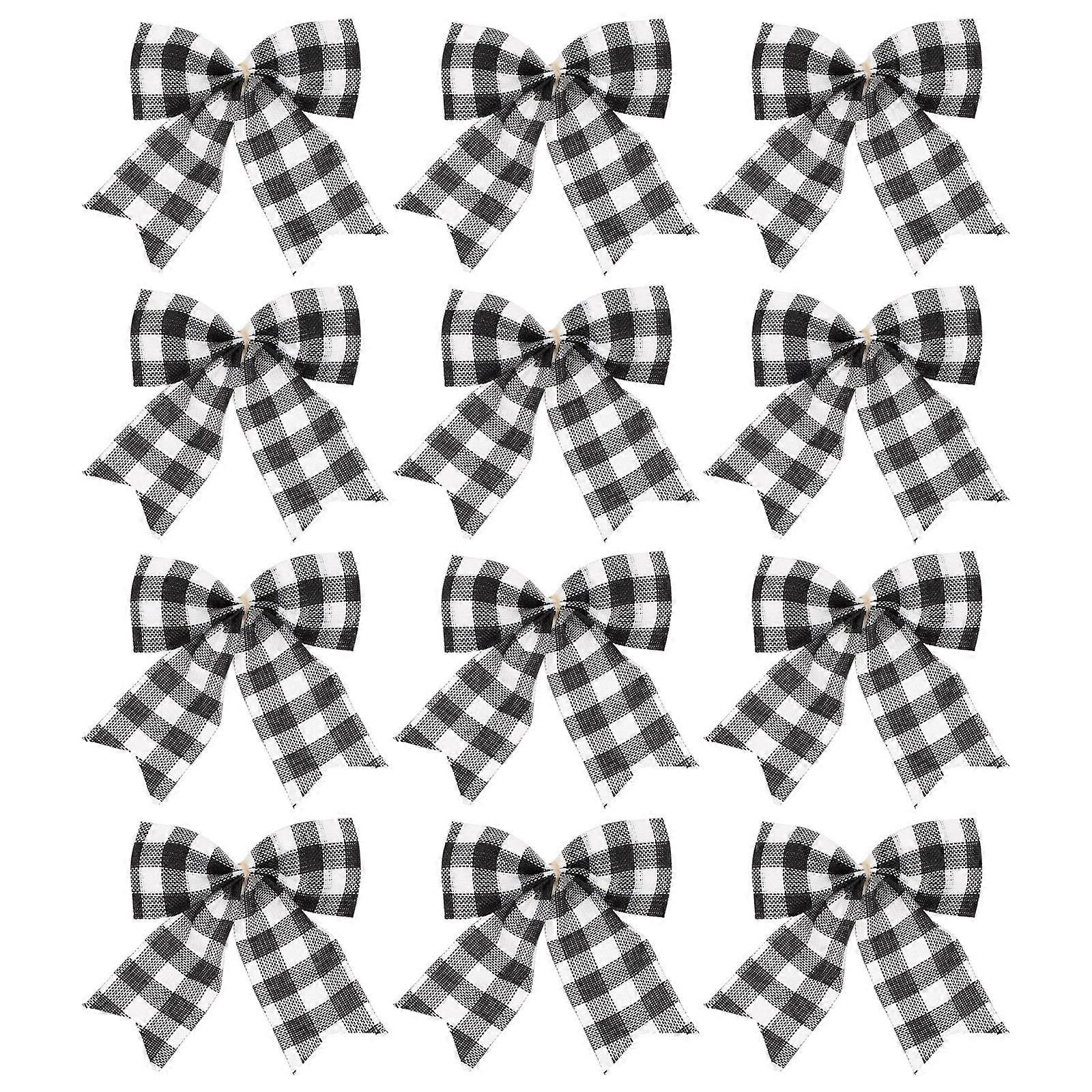 Black Tree Decorations for Party Decor 12Pcs