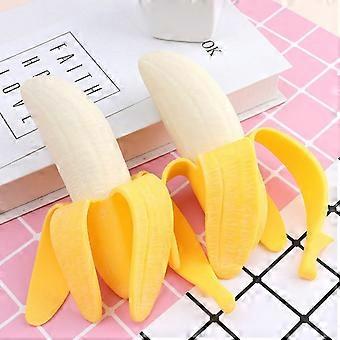 Brinquedo infantil de banana descascada simulada, para aliviar o estresse, brinquedo criativo de apertar, brinquedo de fruta com retorno lento, brinquedo antiestresse para brincadeiras.