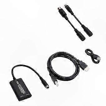 Voor console gaming: RGBS HD-videoadapterconverter met 16/9- en 4/3-ondersteuning, compatibel met MD1 en MD2.