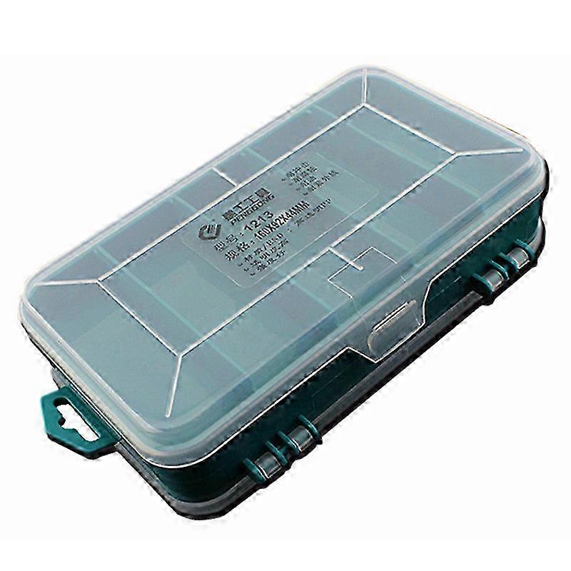 PENGGONG 13 Grids Tool Box Double-Side ToolBox Organizer Box Multifunction Tool Case For Small Comp