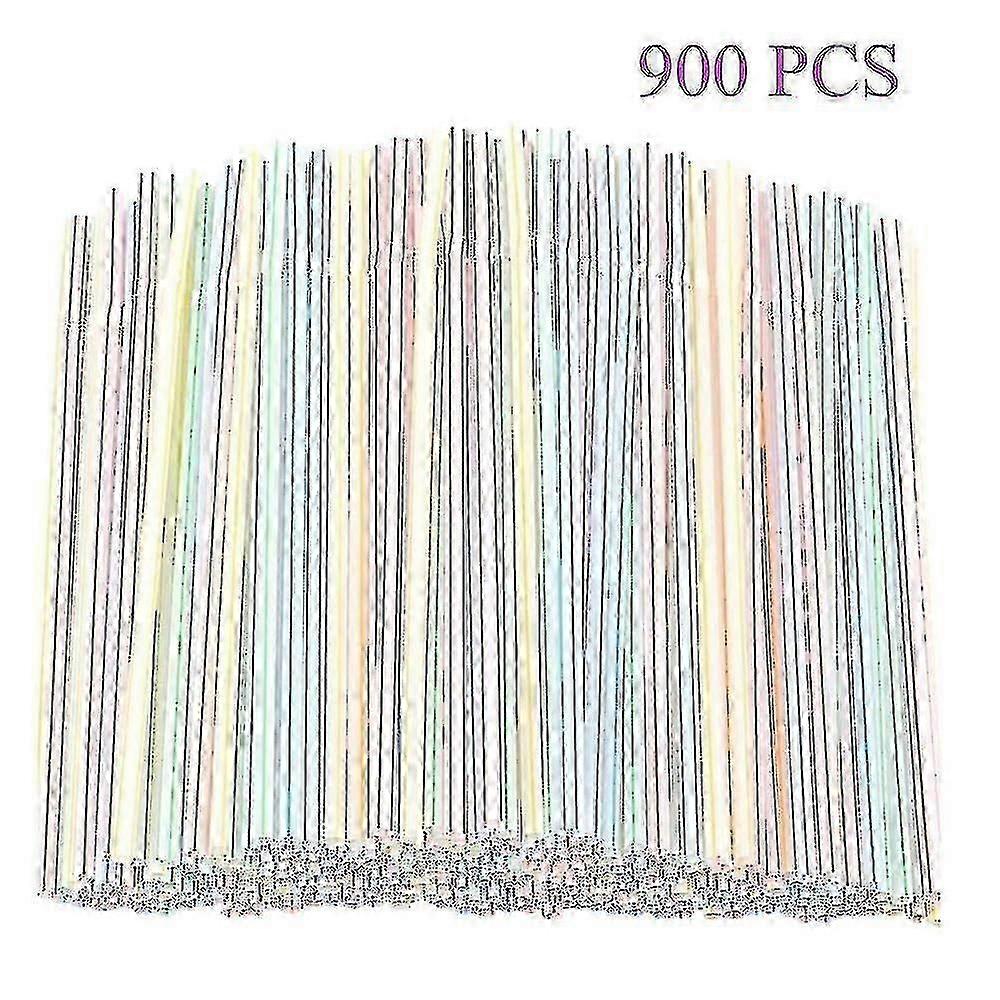Disposable plastic straws for bar 900pcs beverage drinking straws