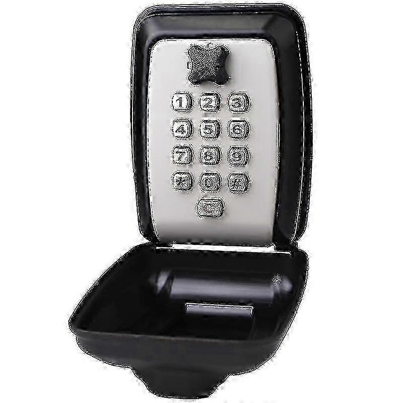 Extra Large Outdoor Key Lock Box, Wall Mounted with Push Button Combination, Features 12 Key Storage Space