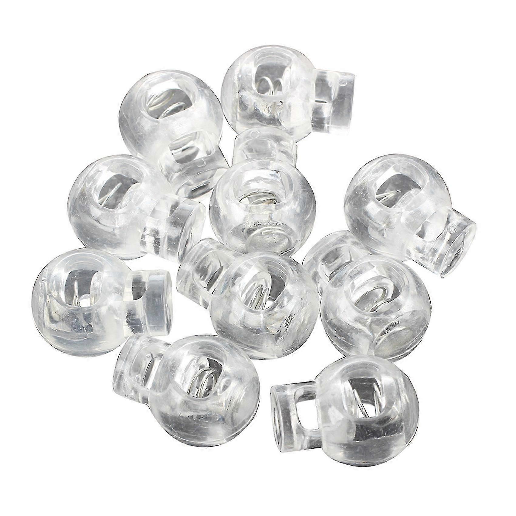 Plastic Toggle Spring Stop Single Hole String Cord Locks 100 Pcs