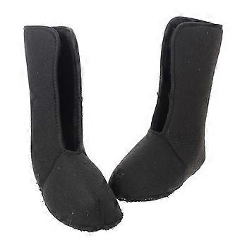 Black Plush Boot Lining for Warmth Fishing Shoes 1Pair Winter Use