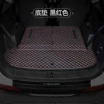 compatible with Hyundai Santa Fe 2025 NX4 Trunk Mat 5/6/7 Seat Car Mat Accessories Leather Waterproof Cargo Liner Interior modification-6 Seat-Main Pa