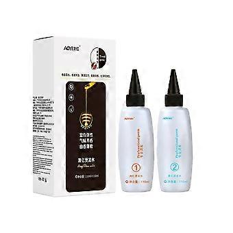 120g+120g Crema per permanente a onde fredde, lozione liquida per permanente per capelli naturali resistenti