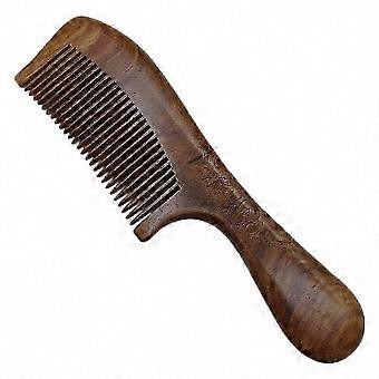 Round Handle Wooden Comb Smooth