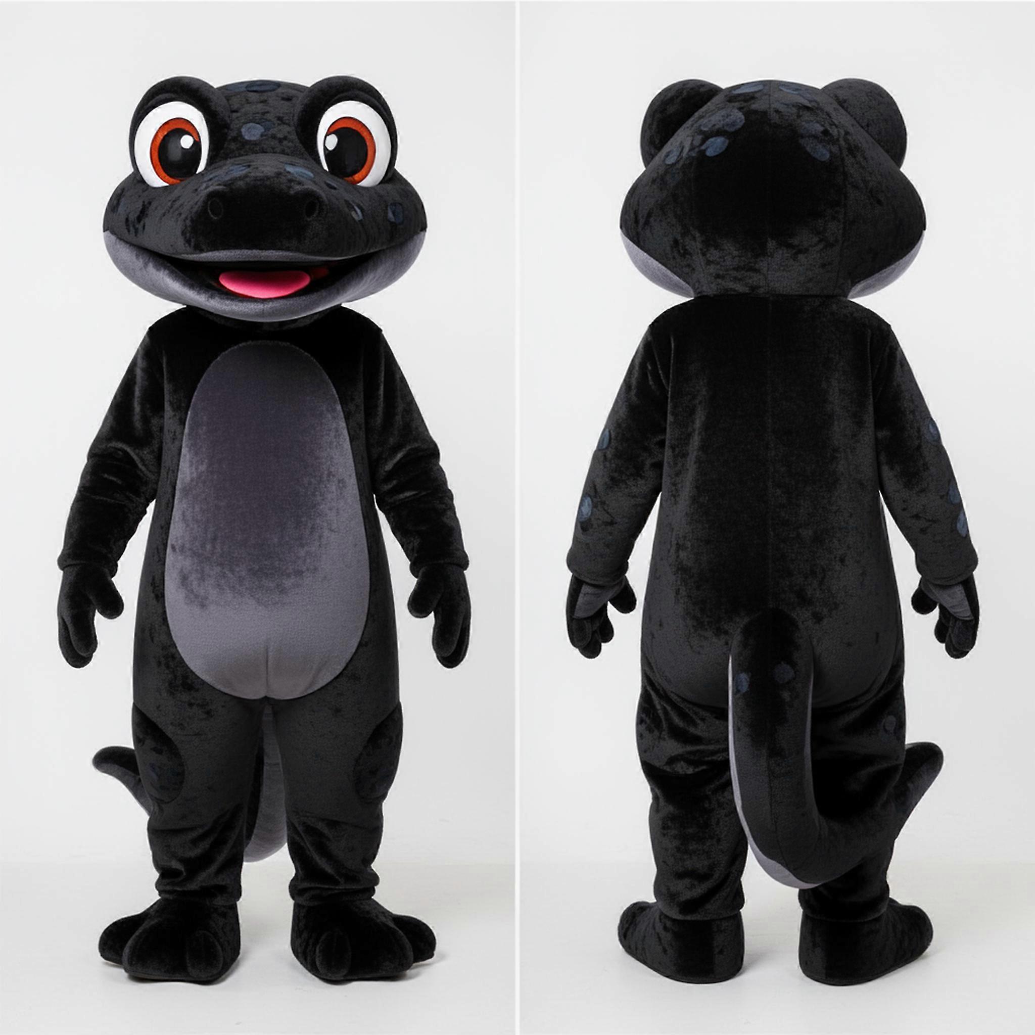 MASTICOT Sleek Black Geckos Mascot