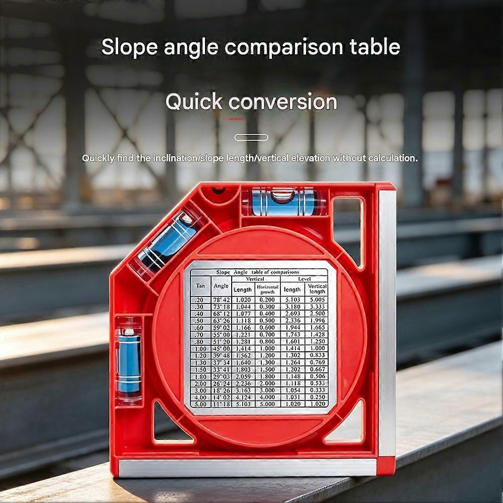 Multi-Functional Angle Finder Slope Meter for Tile Installation, Pipe Fitting, Stair Layout, Level Measurement Tool